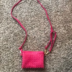 Pink crossbody purse